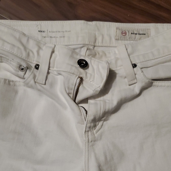 AG Adriano Goldschmied Off-White Jean Shorts - Picture 4 of 8